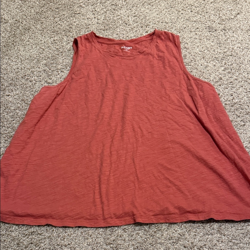 Old Navy Rust Red Swing Tank Top
